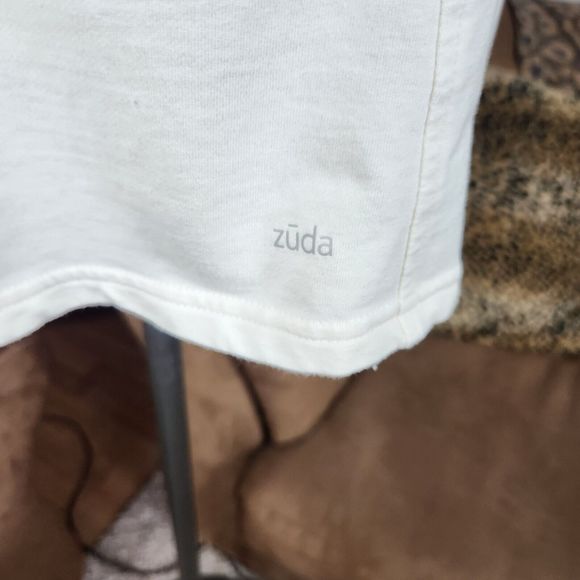 zuda Women's Top Funnel Neck Knit Poncho Ivory XS / S - Picture 3 of 5